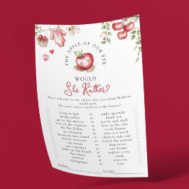 Apple of Our Eye zou ze liever Baby shower spel