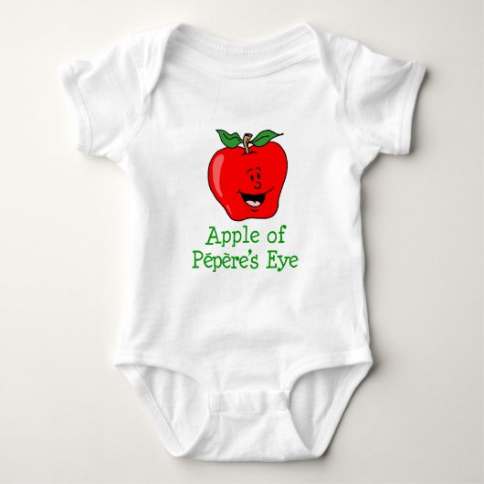 Apple of Pepere's Eye Romper (Voorkant)