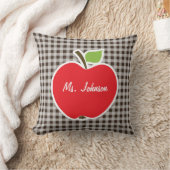 Apple on Bistre Brown Gingham Kussen (Deken)