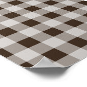 Apple on Bistre Brown Gingham Poster (Hoek)