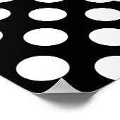 Apple on Black and White Polka Dots Poster (Hoek)