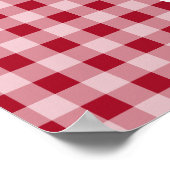Apple on Carmine Red Gingham Poster (Hoek)