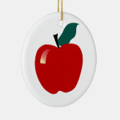 Apple, onderwijs keramisch ornament (Rechts)