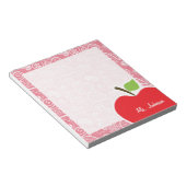Apple op Blush Pink Paisley Notitieblok (Schuin)