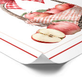 Apple Orchard Baby shower Kaarten & Geschenken Tek Poster (Hoek)