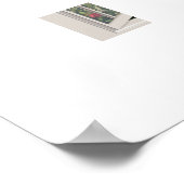 Apple Orchard bekeken door een open venster Poster (Hoek)