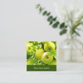 Apple Orchard Cider Press Tree Fruit Grower Boerde Vierkante Visitekaartje (Staand voorkant)