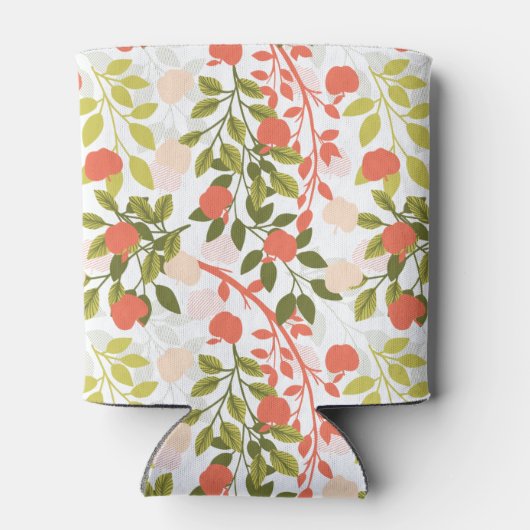 Apple Orchard Floral Garden Pattern Blikjeskoeler (Achterkant)