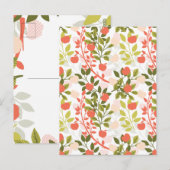 Apple Orchard Floral Garden Pattern Briefkaart (Voorkant / Achterkant)