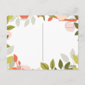 Apple Orchard Floral Garden Pattern Briefkaart (Achterkant)