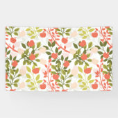 Apple Orchard Floral Garden Pattern Spandoek (Horizontaal)