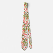 Apple Orchard Floral Garden Pattern Stropdas (Voorkant)