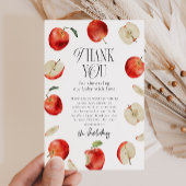 Apple Orchard Genderneutraal Baby shower Bedankkaart