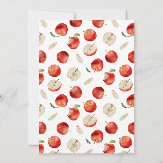 Apple Orchard Genderneutraal Baby shower Bedankkaart (Achterkant)