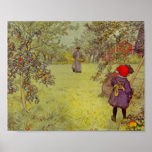 Apple Orchard Harvest Poster (Voorkant)