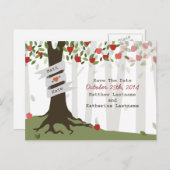 Apple Orchard Herfst herfstbruiloft Bewaar de datu Aankondigingskaart (Voorkant / Achterkant)