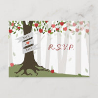 Apple Orchard Herfst herfstbruiloft RSVP