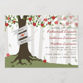 Apple Orchard Herfst Herfstrepetitie Diner Invite Kaart