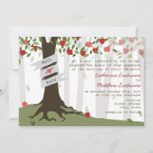 Apple Orchard Herfst najaar huwelijksuitnodiging Kaart (Voorkant)