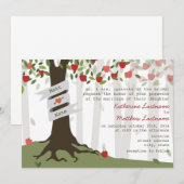 Apple Orchard Herfst najaar huwelijksuitnodiging Kaart (Voorkant / Achterkant)