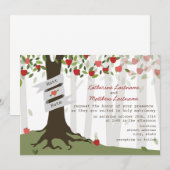 Apple Orchard Herfst najaar huwelijksuitnodiging Kaart (Voorkant / Achterkant)