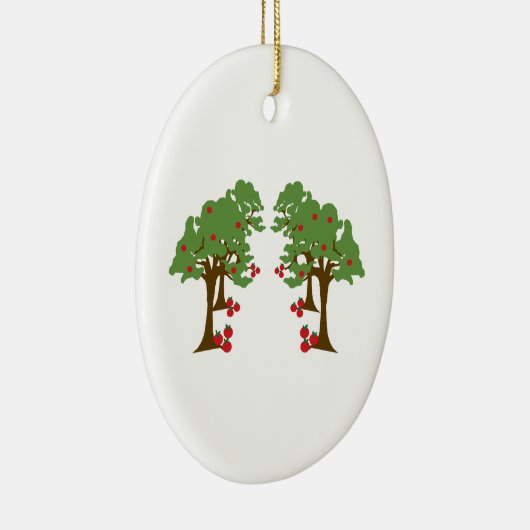 Apple Orchard Keramisch Ornament (Rechts)