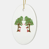 Apple Orchard Keramisch Ornament (Links)