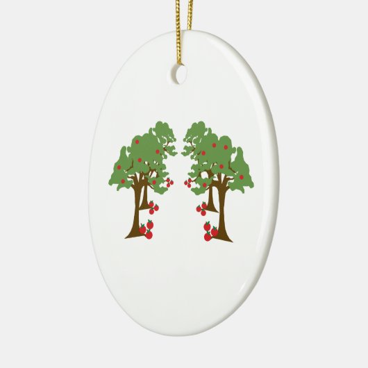 Apple Orchard Keramisch Ornament (Links)