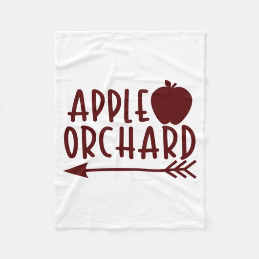 Apple Orchard met Apple Fleece Deken (Voorkant)