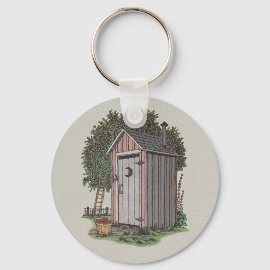 Apple Orchard Outhouse Sleutelhanger (Voorkant)