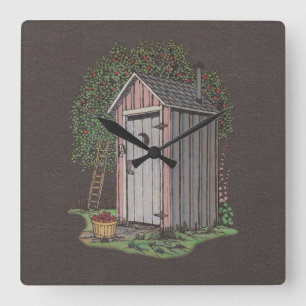 Apple Orchard Outhouse Vierkante Klok