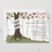 Apple Orchard Rustic Wedding Kaart (Voorkant)