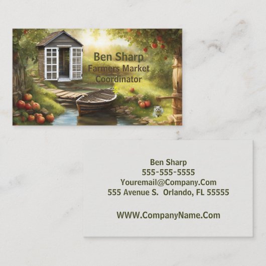 Apple Orchard Visitekaartje (Voorkant / Achterkant)