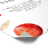 Apple Orchard Vrijgezellenfeest Aangepast bord Poster (Hoek)