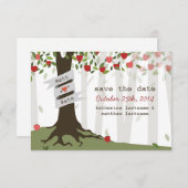 Apple Orchard Wedding Herfst herfst sparen de Datu Save The Date (Voorkant / Achterkant)