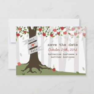 Apple Orchard Wedding Herfst herfst sparen de Datu Save The Date