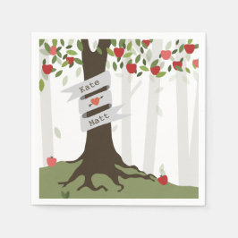 Apple Orchard Wedding Napkins Servet