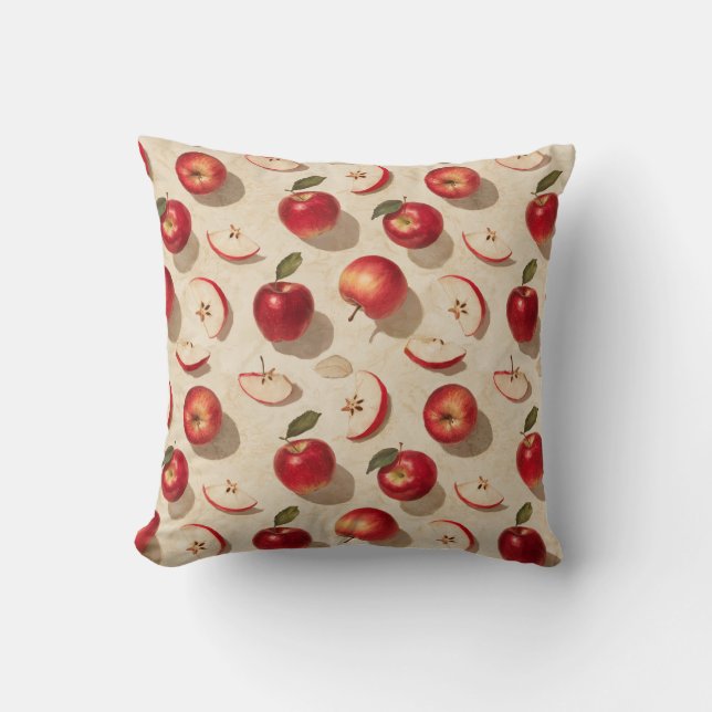 "Apple Orchard Whimsy" Kussen (Voorkant)