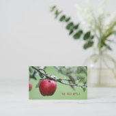 Apple Organic Fresh Red Apples Visitekaartje (Staand voorkant)