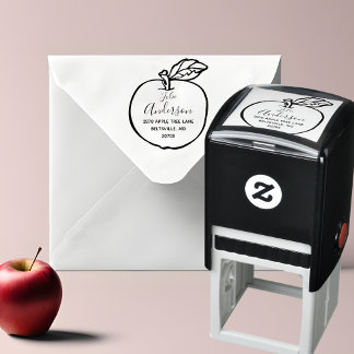 Apple Outline Self-Inking Return Address Stempel