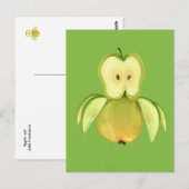 Apple owl briefkaart (Voorkant / Achterkant)