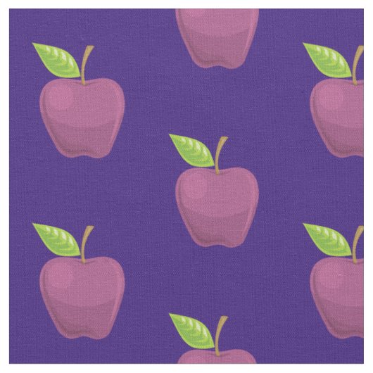 Apple Paars Pattern Stof (Close Up)
