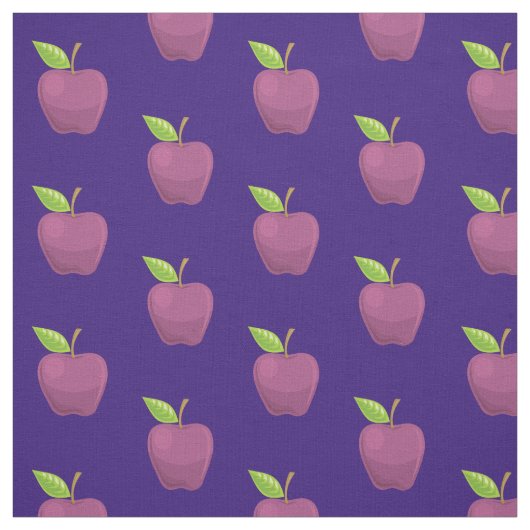 Apple Paars Pattern Stof (Swatch)