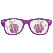 Apple Paars Retro Zonnebril (Voorkant)