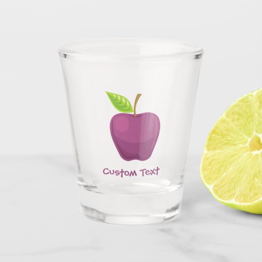 Apple Paars Shot Glas (Voorkant)
