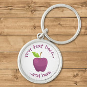 Apple Paars Sleutelhanger