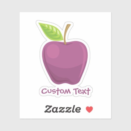 Apple Paars Sticker (Vel)
