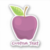 Apple Paars Sticker (Voorkant)