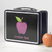 Apple Paarse Metal Lunch Box (In situ)