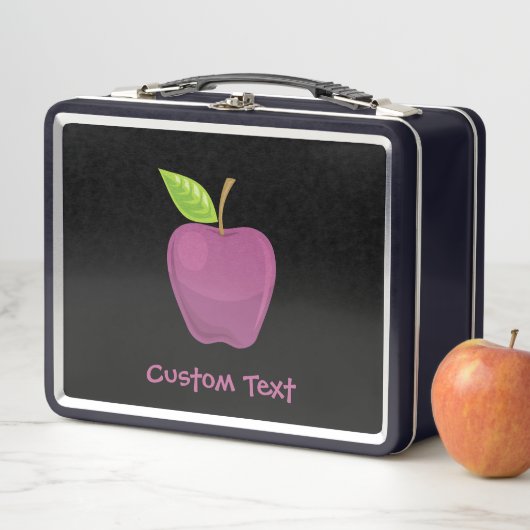 Apple Paarse Metal Lunch Box (In situ)